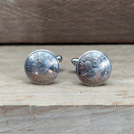 Threepence Cufflinks Silver