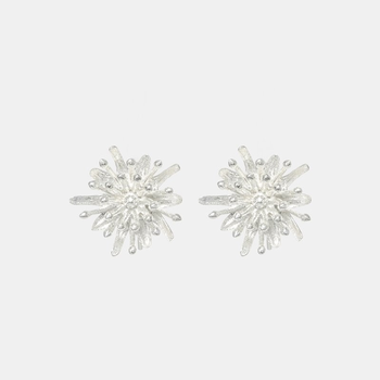Mt Cook Lily Silver Studs