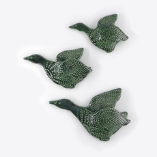 Set of 3 Ducks Dark Green-artists-and-brands-The Vault