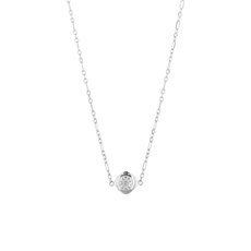 Mini Marigold Necklace Silver-jewellery-The Vault