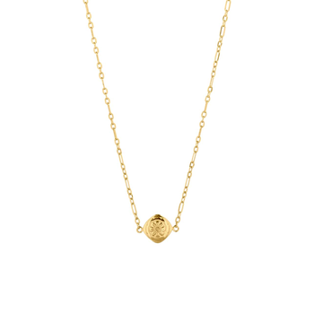 Mini Marigold Necklace Gold Plate