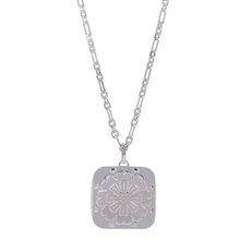 Marigold Locket Silver 55cm-jewellery-The Vault