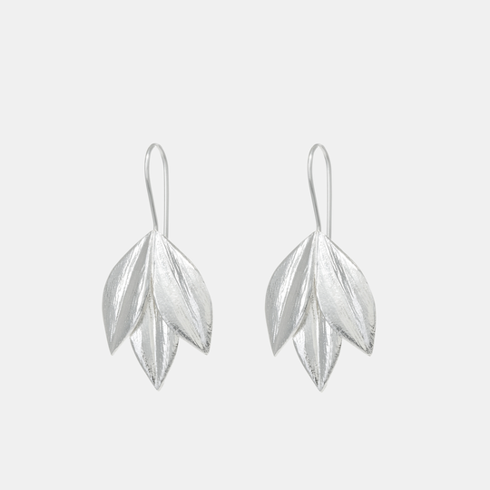 Athena Hook Earrings Silver