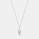 Simple Leaf Chain Necklace Silver