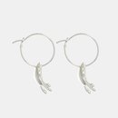 Rengarenga Hoop Earrings Short Silver