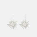 Mt Cook Lily Hook Earrings Silver