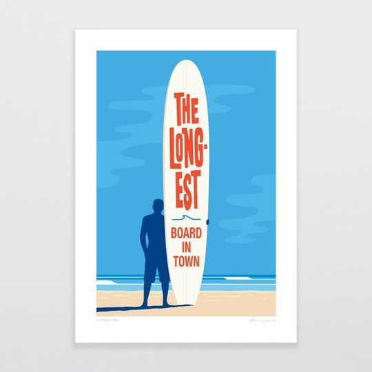 Longboard A4 Print