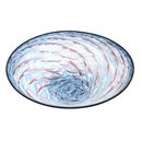 Glass Purple Turquoise Shell Bowl