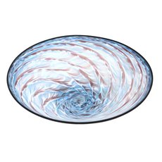 Glass Purple Turquoise Shell Bowl-artists-and-brands-The Vault