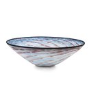 Glass Purple Turquoise Shell Bowl
