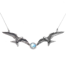 Freedom Pendant Rainbow Moonstone-jewellery-The Vault