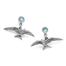 Freedom Earrings Rainbow Moonstone-jewellery-The Vault