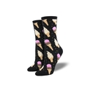 Woman's Socks I Scream Black