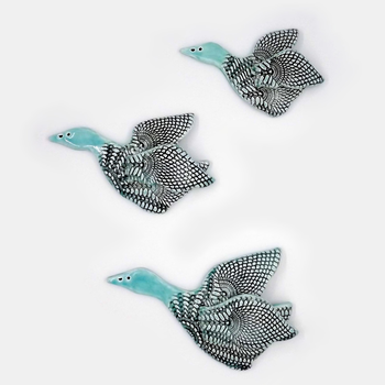 Set of 3 Ducks VintageTurquoise