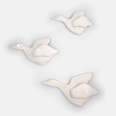 Set of 3 Ducks Vintage Cream-artists-and-brands-The Vault