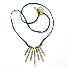 Reticulated Brass Rata Necklace-jewellery-The Vault