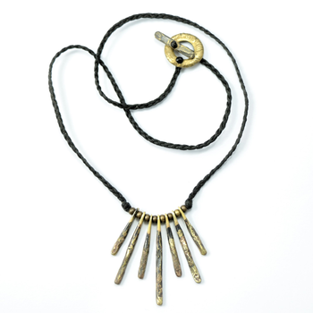 Reticulated Brass Rata Necklace