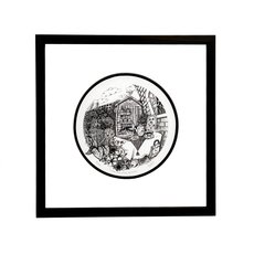 High Tea and Hostas Framed Print-wilson-ink-art-The Vault