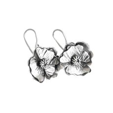 Poppy Earrings Silver-jewellery-The Vault