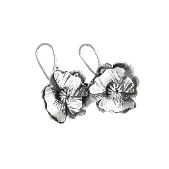 Poppy Earrings Silver
