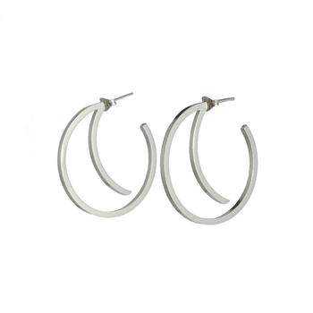 Luna Stud Earrings Silver