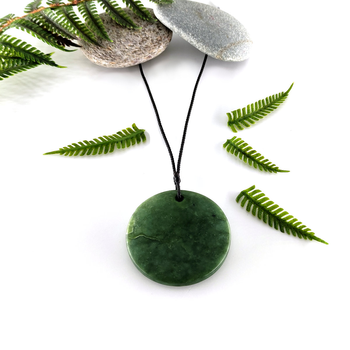 Pounamu Pendant Large Disc