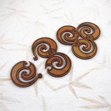 Koru Coaster Trivet Set of 6-artists-and-brands-The Vault