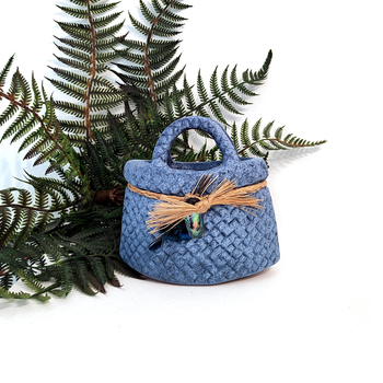 Small Freestanding Kete Light Blue