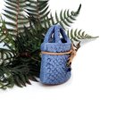 Small Freestanding Kete Light Blue