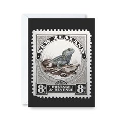 Tuatara Stamp Card-cards-The Vault