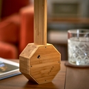 Octagon One Plus Desk Light Clock Bamboo