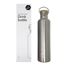 Stainless Steel Drink Bottle 1Ltr-lifestyle-The Vault
