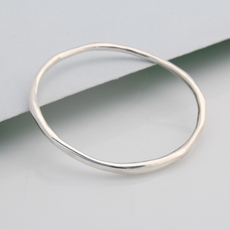 Riverstone Bangle Silver-jewellery-The Vault
