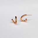 Swirl Earrings Gold Plate