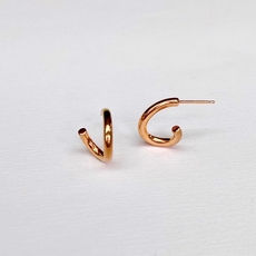 Swirl Earrings Gold Plate-jewellery-The Vault