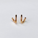 Swirl Earrings Gold Plate