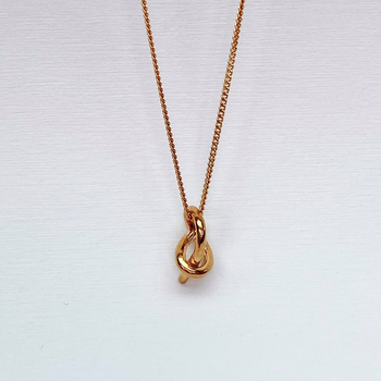 Entwined Necklace Gold Plate
