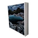 Alpine Lake Print Box Frame White