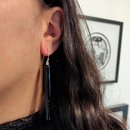 Toru Glass Earrings Black