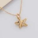 Mini Starfish Necklace Gold Plate 