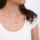 Mini Starfish Necklace Gold Plate 