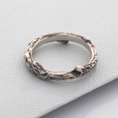 Branch Texture Ring Silver