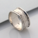Solid Wave Ring Silver