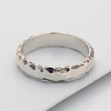 Side Rock Ring Silver-jewellery-The Vault