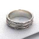 Bark Ring Silver