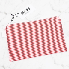 Large Pouch Red Stripe-artists-and-brands-The Vault
