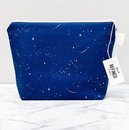 Large Makeup Bag Navy Stars