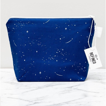 Large Makeup Bag Navy Stars