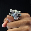 Wolf Ring Silver