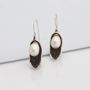 Bud Earrings White Freshwater Pearls